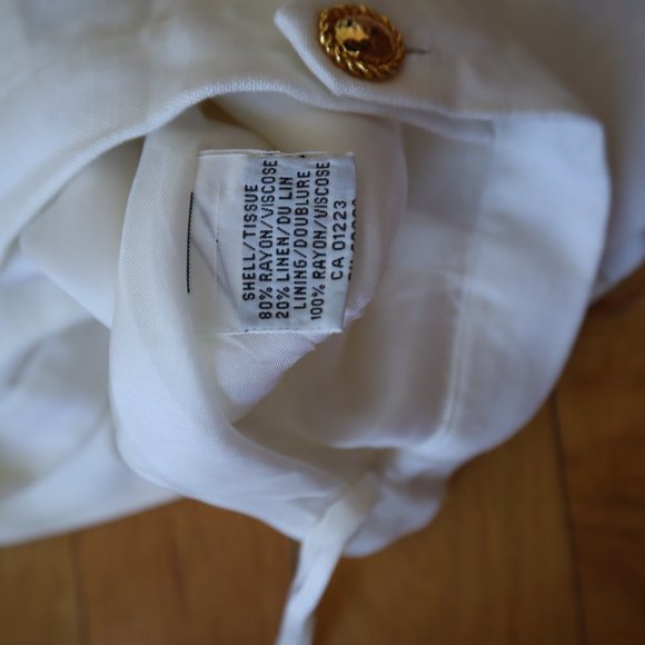 Vintage Ports International White Skirt, Size 8 - Picture 15 of 16